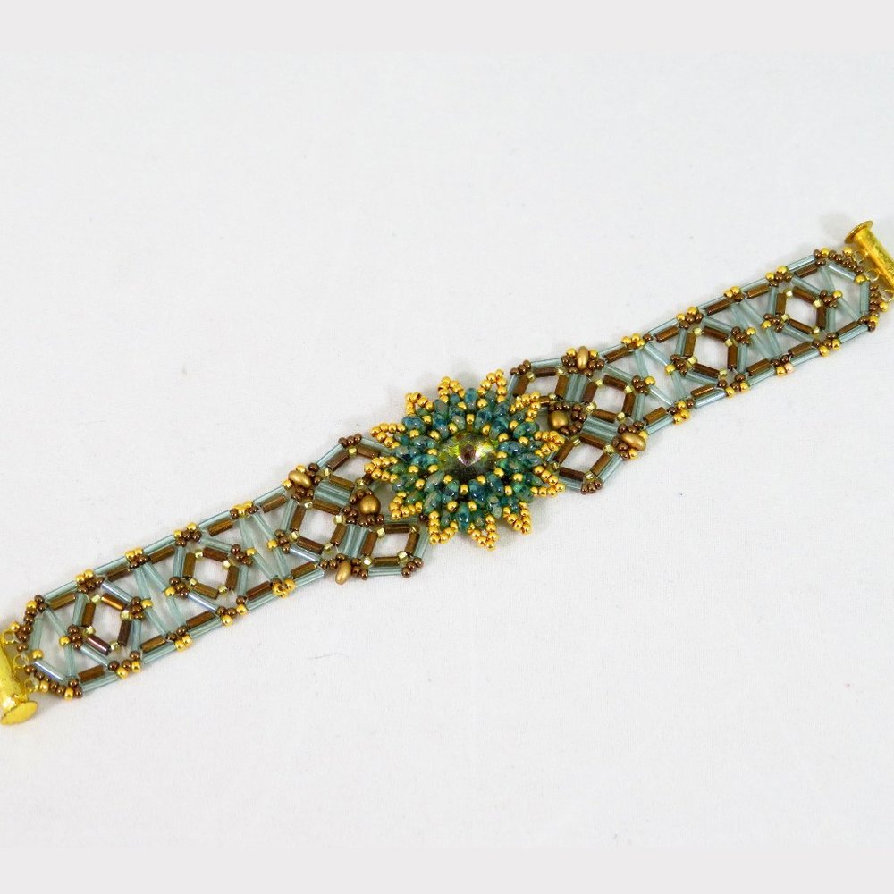 Swarovski crystal flower bracelet